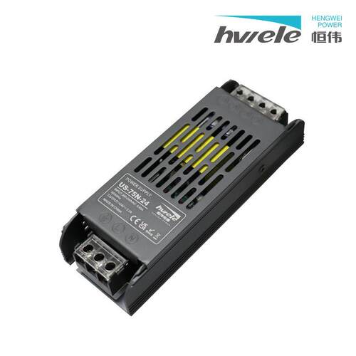黑金刚US-75N开关电源金属壳线性静音灯箱监控12V/24V线性电源