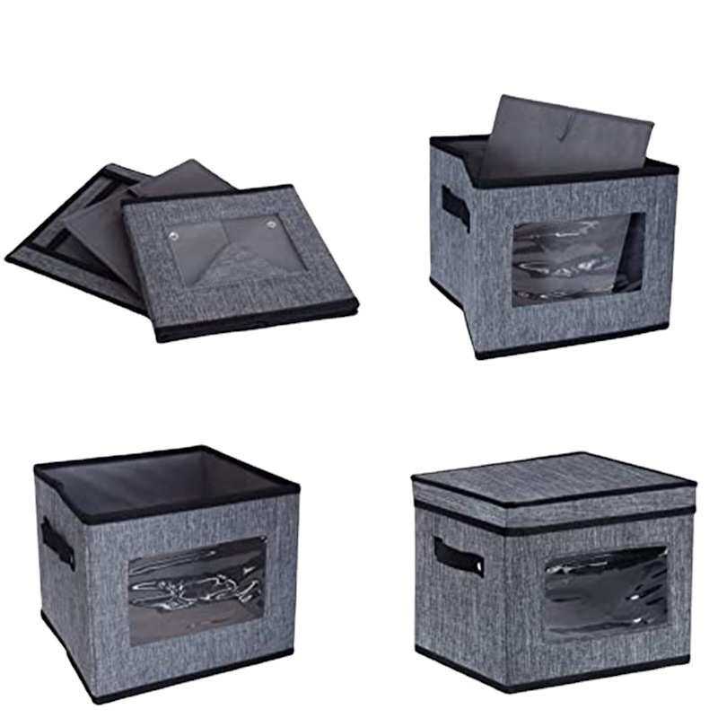 厨房收纳储物盒带盖餐具储物盒衣物杂物收纳箱送 12 个毛毡分隔器,居家布艺,收纳盒,淘宝优惠券,粉丝福利购,淘宝优惠卷