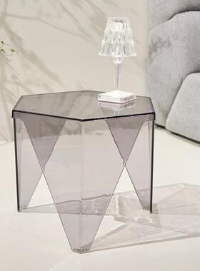 北欧透明亚无品牌/克力桌子时尚简红约边几小网户型茶台in小s茶几