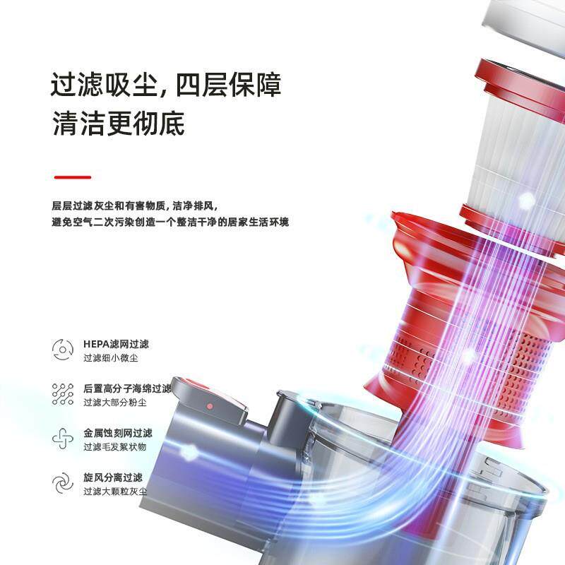 家用无线吸尘器200W无刷电机带数显屏手持式大吸力吸尘机便携式