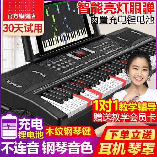 tCpe8hCsS琴RR充电智能键多者功能学电子初成年人儿童入门