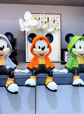 超大坐姿米奇摆件客厅入户玄关桌面家居礼物创意电视柜壁柜酒柜装