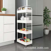 多层18落地22物置移动27可缝隙小推车 旁夹缝家用厨房冰箱架宽