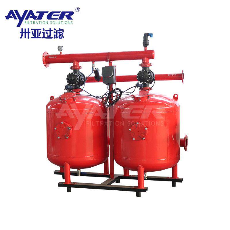 卅亚过滤浅层砂过滤器全自动反冲洗砂石去除泥沙悬浮物节水过滤器