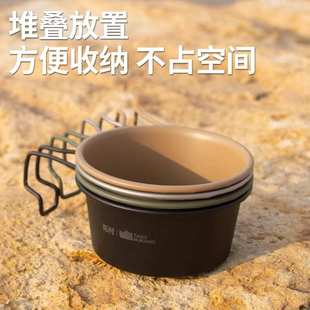 拓村新款 户外304不锈钢碗户外露营野餐碗雪拉碗野外专用餐具用品