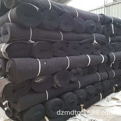 供应蔬菜大鹏保温黑心棉毛毡公路养护毯子屋顶保湿隔热土工布毛毡