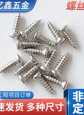 生产自攻螺丝钉加硬不锈钢螺钉十字槽沉头尖尾PA2/3/4*4/6-20