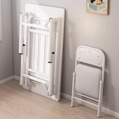 户折叠桌简约家用吃餐桌小型出租房易饭见详情桌便携长简条小桌子