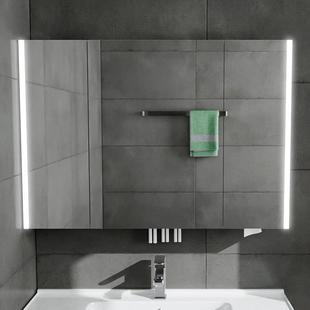 柜智能浴室镜雾柜挂间墙式 带实木背光灯防卫生镜子置收LOG纳美妆