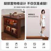 实木书桌学生家用写字桌卧室女生化妆桌子简约现代电脑桌办公桌子