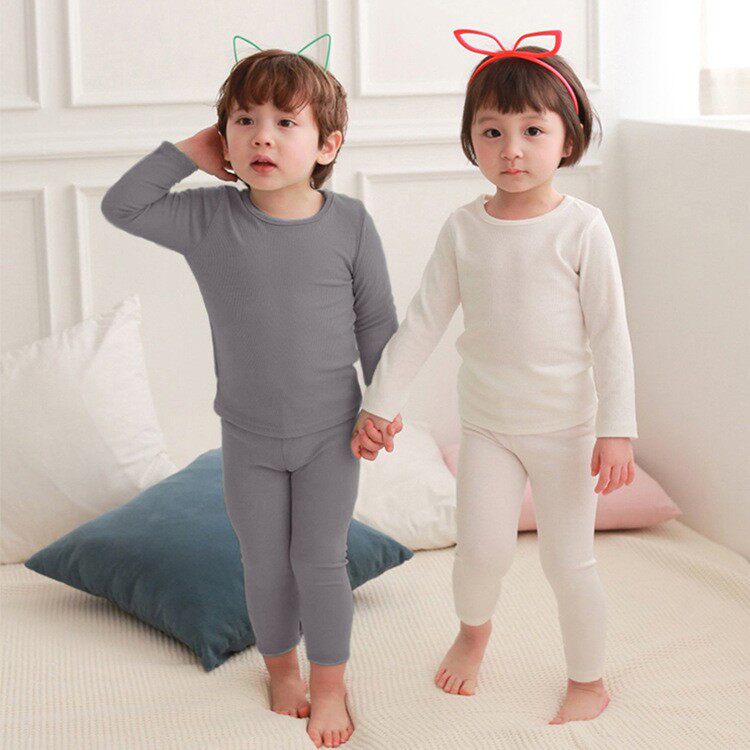2026秋装韩版童装童棉质打底套装女童秋儿童家居服纯棉中小童
