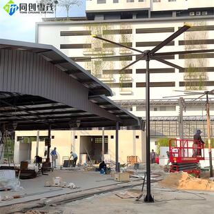 工业立式大风扇点业PDM送风大降温户外工定棚用工吊扇站立式工业