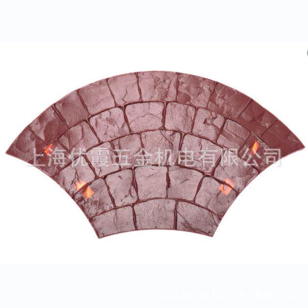 广东混凝土路面压花地坪材料复古艺术彩色水泥压模模具印压膜
