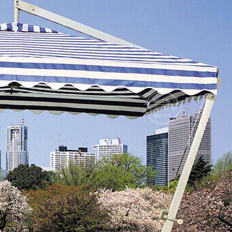 休闲庭院泳池大太阳伞 立柱单层铝合金吊伞 户外大遮阳四方伞