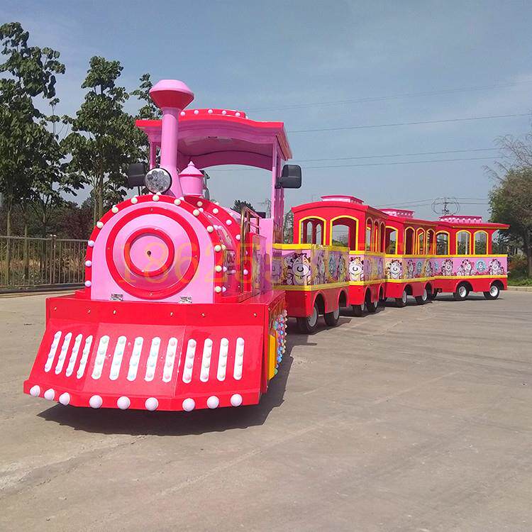 源头厂家供应商场公园广场无轨电动小火车旅游景区制作观光小火车