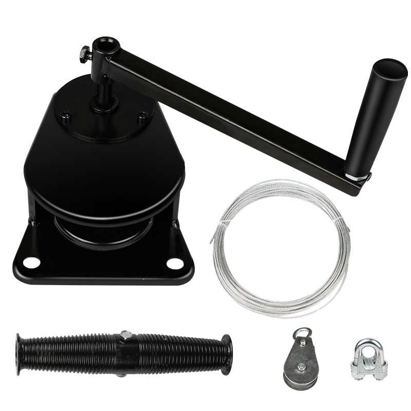 加厚手摇养殖卷帘机大棚卷膜卷帘器畜牧养殖场机械设备升降器