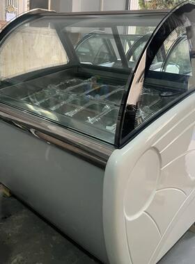 6盘网红硬冰淇淋机展示柜Gelato冰激凌商用冰柜风冷无霜雪糕柜