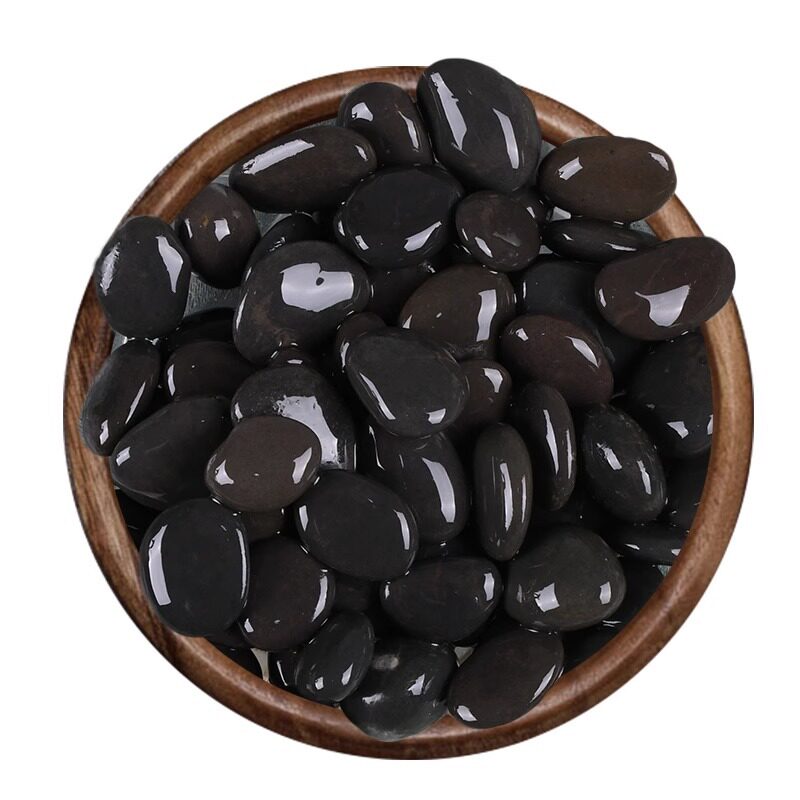 烹饪石头馍饼专用石头黑色鹅卵石耐高温石头木桶鱼火山石烤肠石头