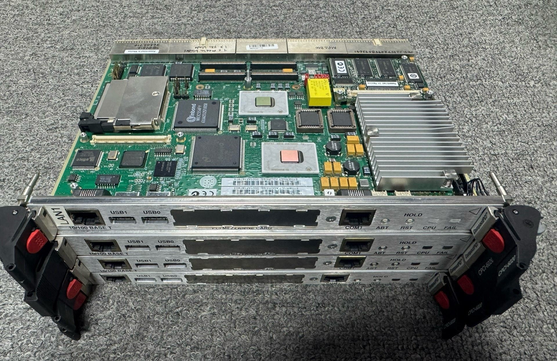 MOTOROLA摩托罗拉CPCI-6020控制板 成色9.5