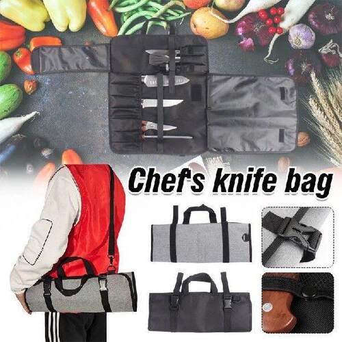 Chef Knife Roll Bag Foldable Professional Kitchen Knife
