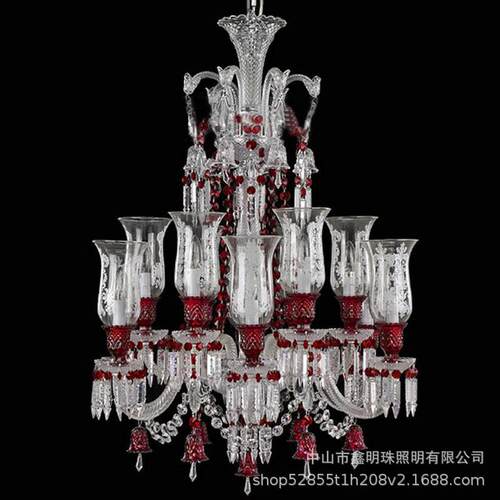 欧式灯式楼水晶灯客厅主灯意XMZ-1011大古利别墅酒店大堂吊灯具复