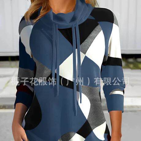 Women's hoodie, women's hooded long sleeved pullover top,