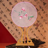 刺绣扇子古风绣花团扇古风汉服扇古典扇舞蹈扇团扇旗袍扇古典圆扇