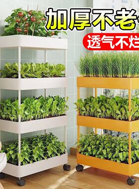 阳台种菜盆多层立体组合专用箱组合种植顶楼菜架草莓盆室内花架