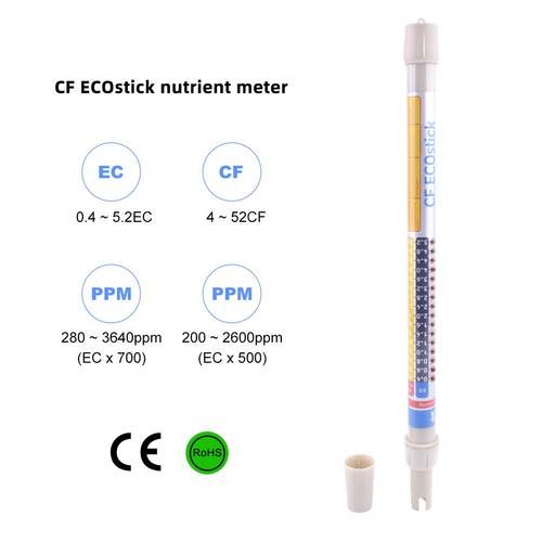 新型指示灯电导率测量仪稻田水质EC测试棒 水培水质检测笔EC计CF