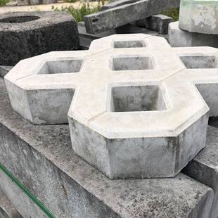 水泥植草砖双八字砖混凝土背心砖路面砖停车坪面包砖耐腐蚀