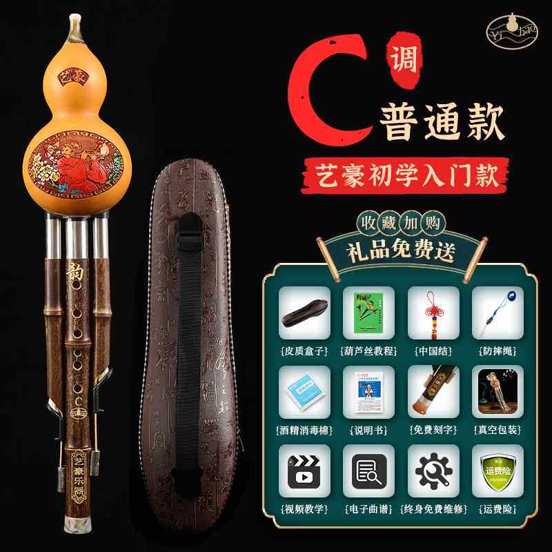 高档葫芦丝调降b调小dfg调调小学调生初学者c成人零基础入门艺豪