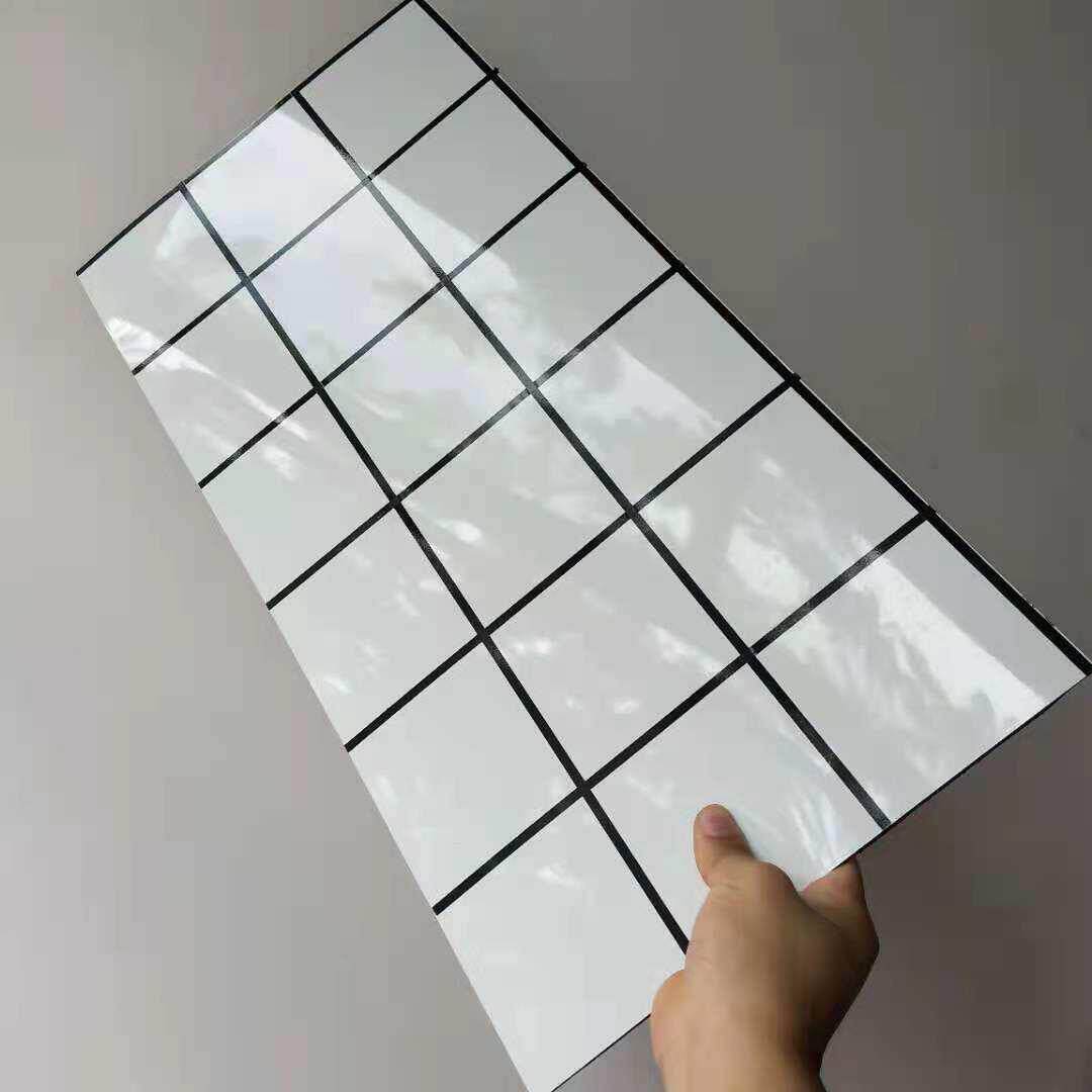 30X60强力自黏贴彷瓷砖大理石铝塑板防水现代化妆室厨房翻新墙贴