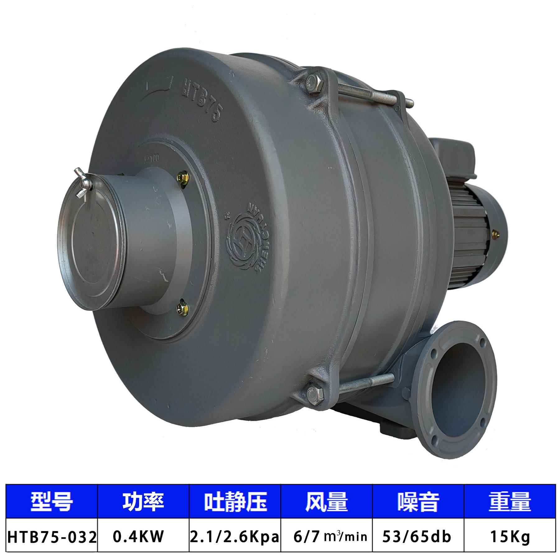HTB75中升圆HTB75-0送32中压鼓风机 风除用400大风量尘工业W多段