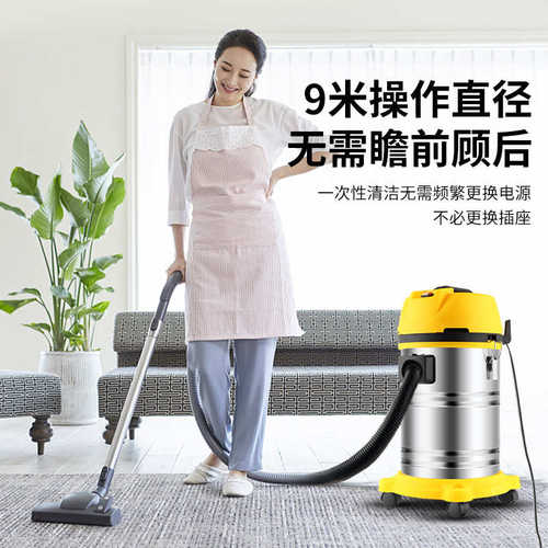吸尘器车用大吸力家用小型干湿两用手持保洁机灰尘地毯桶式除尘器