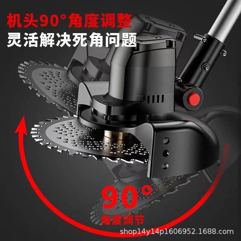 新款无PSN刷大功率电割草机手持充电式草打机锂家用小型草多功能