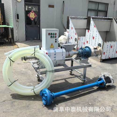 养殖场猪粪便处理机斜筛固液分离机牛粪水挤压脱干机200型脱水机