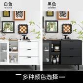 房餐边柜轻木质靠墙一体厨客橱柜简约奢茶水柜厅边柜储物柜收PBP