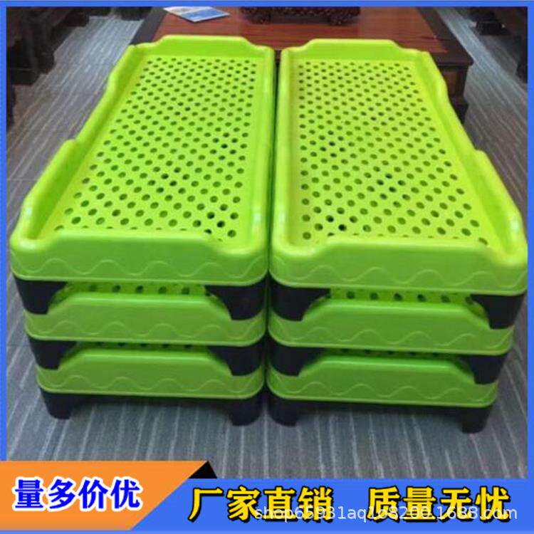 幼儿园床午睡床塑料床单人专用午休叠叠床儿童早教中心托管班小床