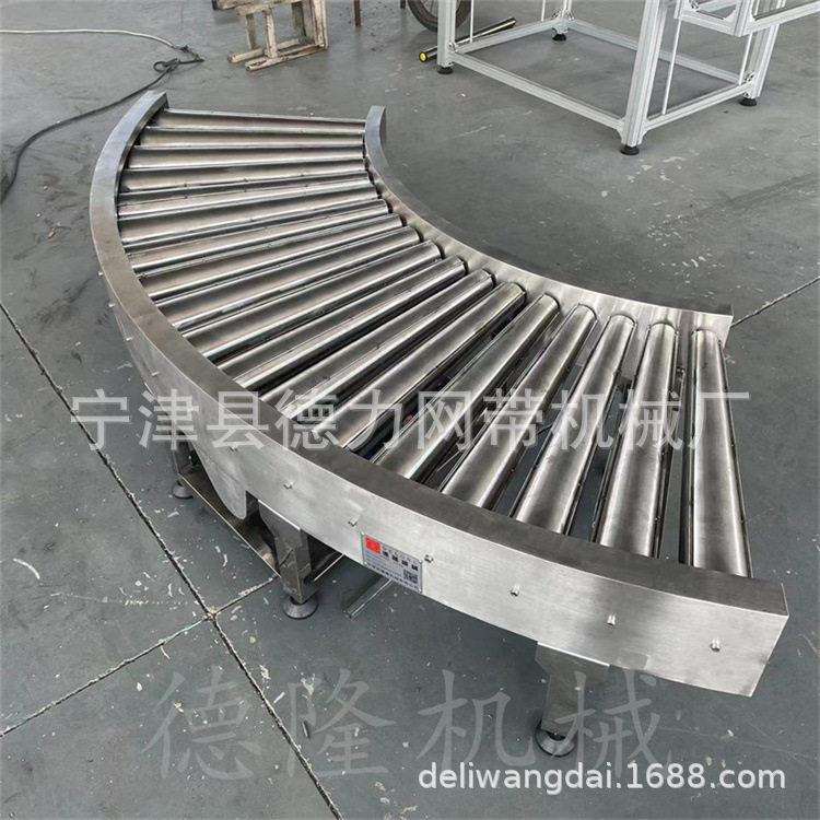 物流装车输送线不锈钢滚筒线食品加工运输流水线 动力滚筒输