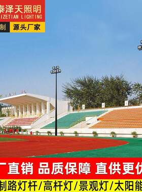球场灯户外6米8米球场led灯篮球场羽毛球场中杆灯双头球场灯