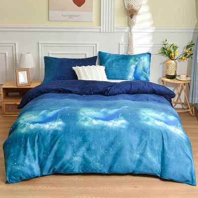 4pc bedding sets bedsheet duvet blanket cover pillowcase bed