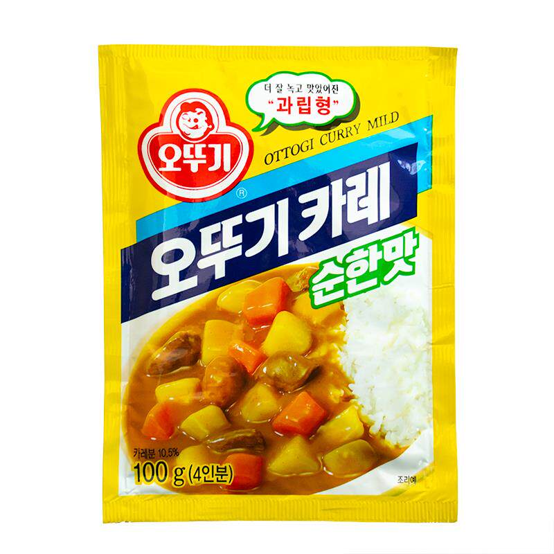 韩国进口不倒翁咖喱粉奥土基咖喱饭咖喱炒年糕调味酱料原味100g