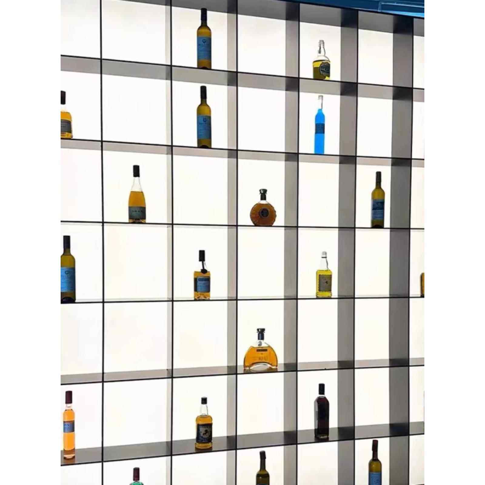 亚克力导光板酒柜展示架背光板超薄灯箱激光点Led发光板灯定制