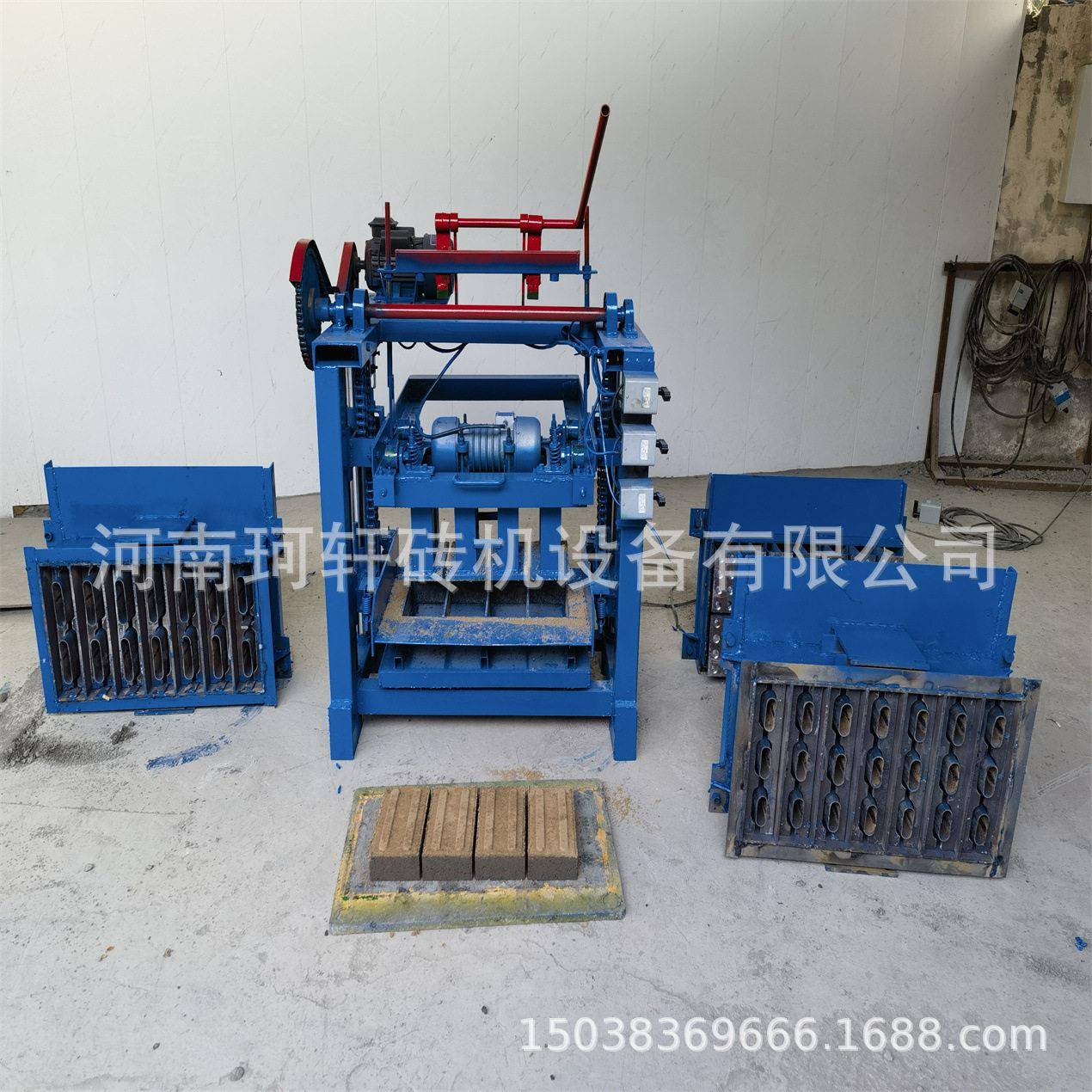 铺路盲道砖机混凝土制砖机免烧空心砖机多规格可换模具水泥砖机