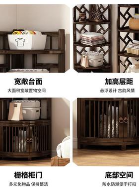 角柜墙11214角三角轻奢发角柜转沙角置柜物架客厅感角柜墙角置物