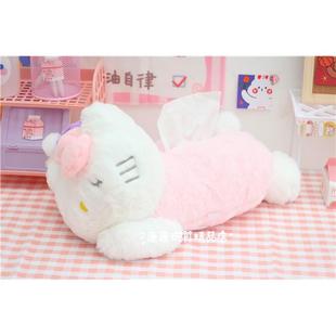 高档萌爱少女可美乐蒂玉心抱桂狗睡颜趴趴毛绒玩具枕车载公仔纸巾