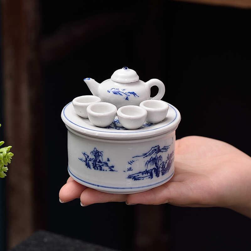 迷你陶瓷童子具把把壶小茶壶指尖壶茶宠壶可摆养炉具小号功夫茶具