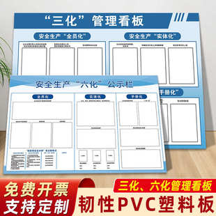 安全生产六化公示栏公司三化管理看板工厂车间班前班后五分钟生产