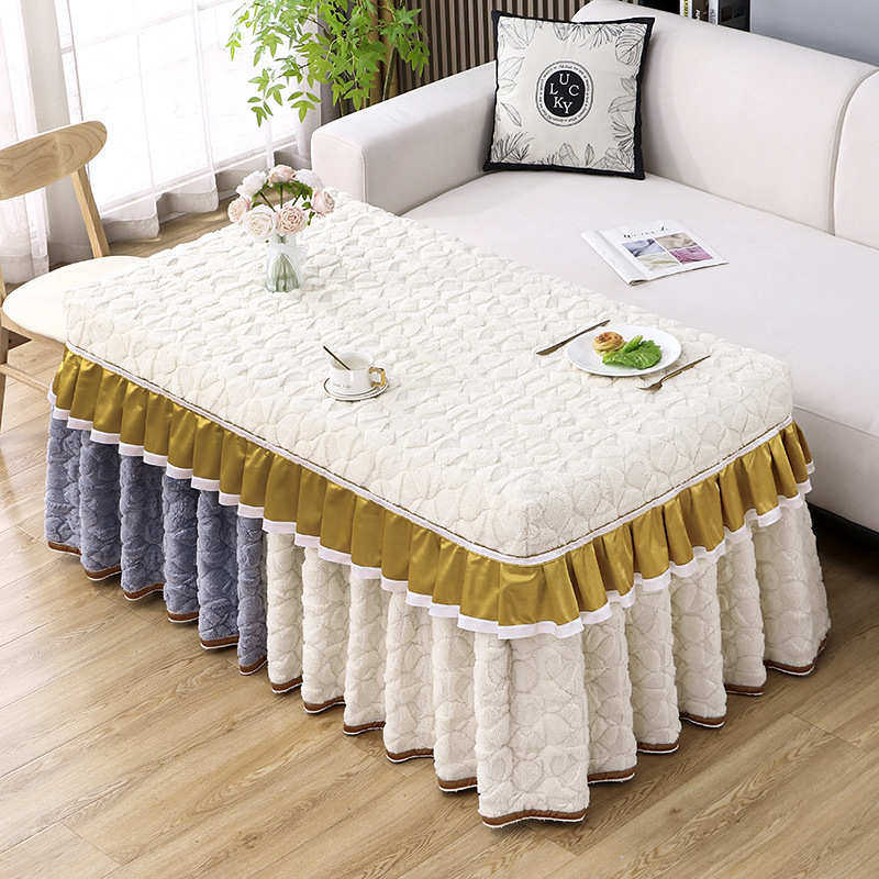 芙套炉塔电炉拼接绒加厚几桌桌子罩电暖棉被烤火茶布罩罩罩保暖