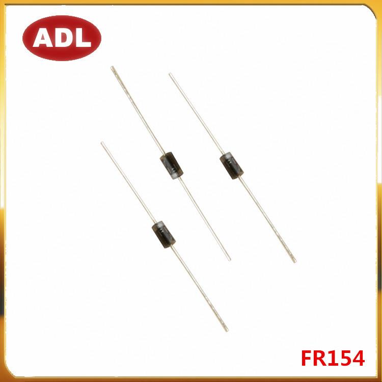 奥德利 FR154 DO-41 整流 插件1.5A400V 快恢复二极管 进口芯片